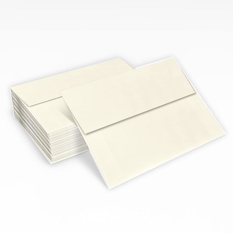 LUXPaper A2 Invitation Envelopes | Peel & Press | 4 3/8" x 5 3/4" | Natural Linen | 80lb. Text | 50 Qty - Image 5